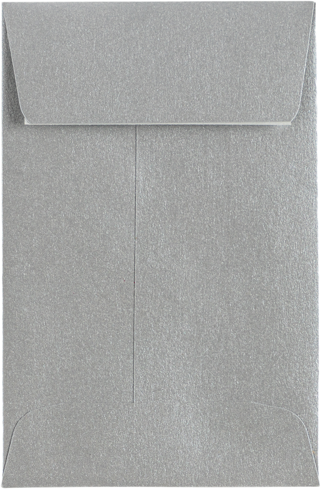 Silver Metallic 32lb #4 Coin Envelopes (3 x 4 1/2)