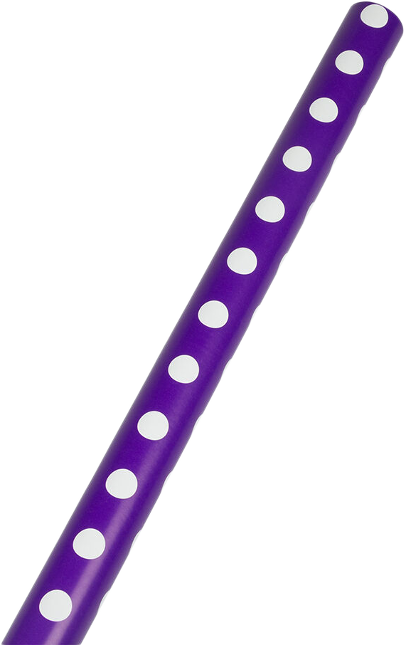 Purple with White Dots Wrapping Paper (25 Sq Ft)