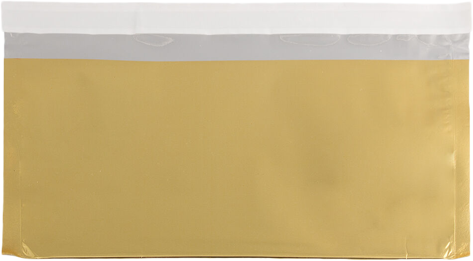 Gold Foil 32lb #10 Square Flap (4 1/8 x 9 1/2) with Peel & Seal