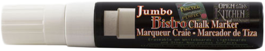 White Jumbo Point Chalk Markers