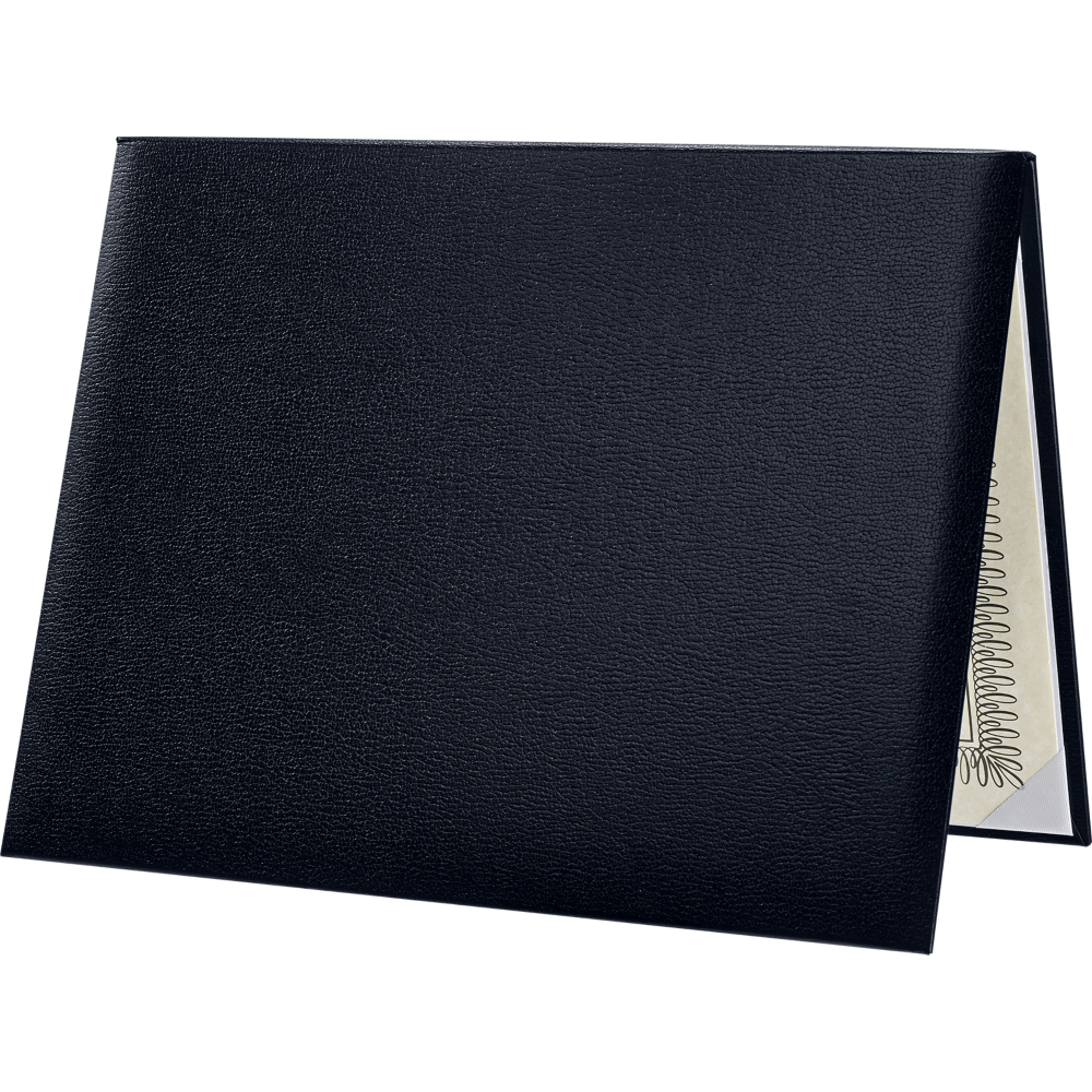 11 1/2 x 14 1/2 Landscape Padded Diploma Covers (Holds 11 x 14 Document) - Dark Blue