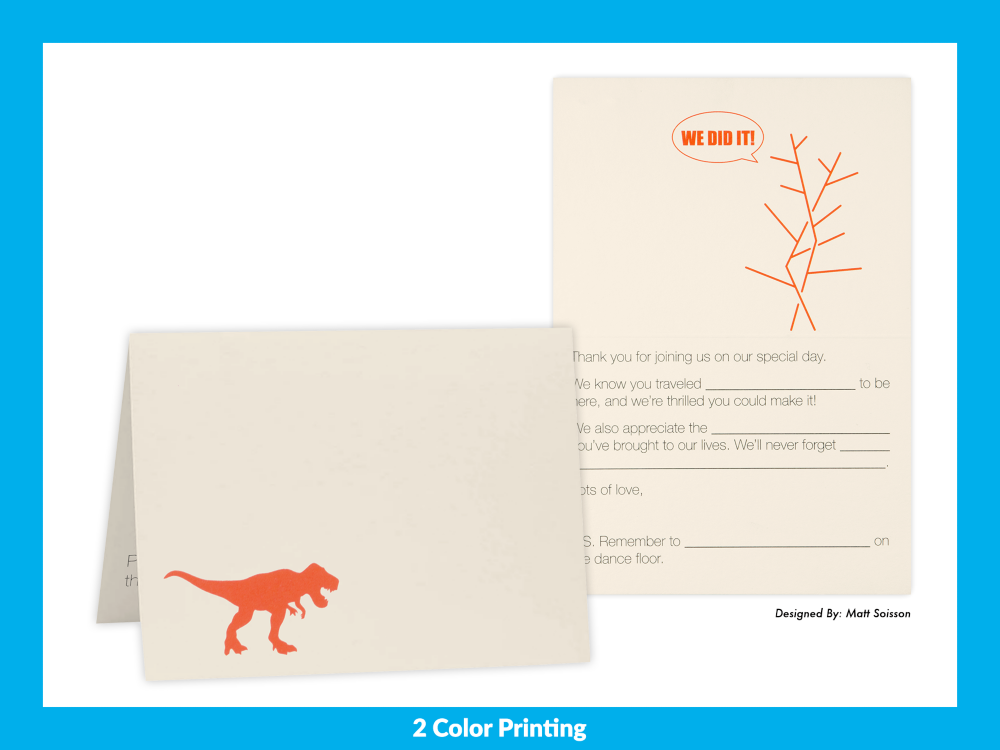 Natural White 100% Cotton 100lb A1 Foldover Cards (3 1/2 x 4 7/8)