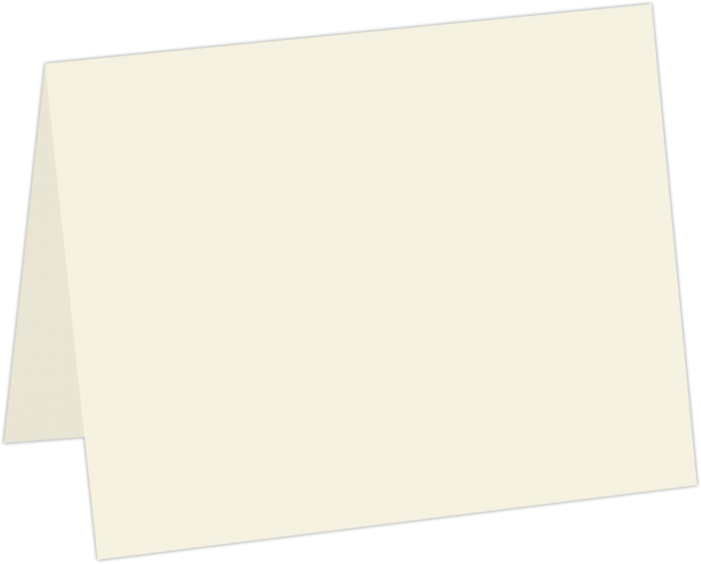 Natural White 100lb Cougar A2 Premium Foldover Cards (4 1/4 x 5 1/2)