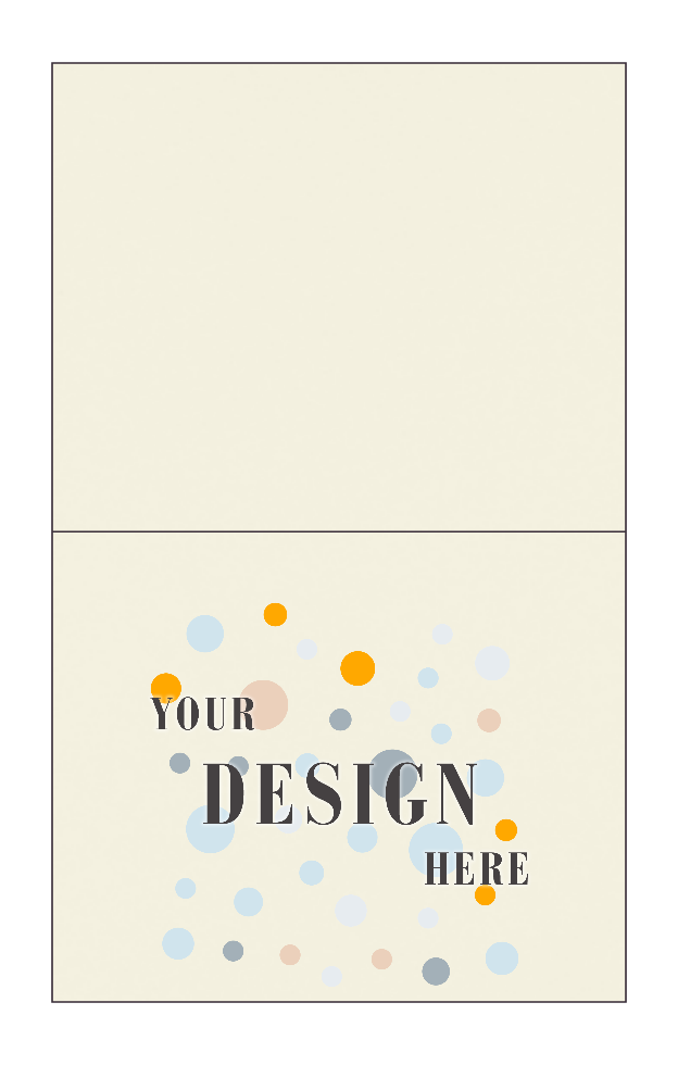Natural White 100% Cotton 120lb A2 Foldover Cards (4 1/4 x 5 1/2)