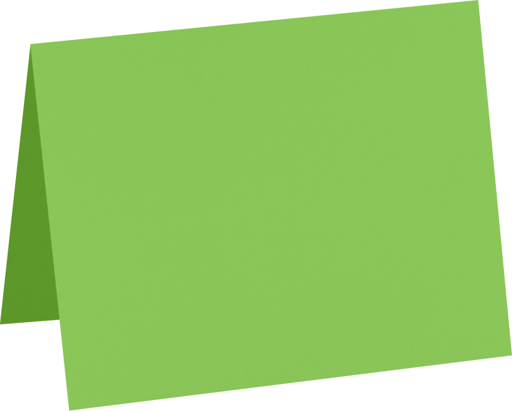 Limelight Green 100lb A2 Foldover Cards (4 1/4 x 5 1/2)
