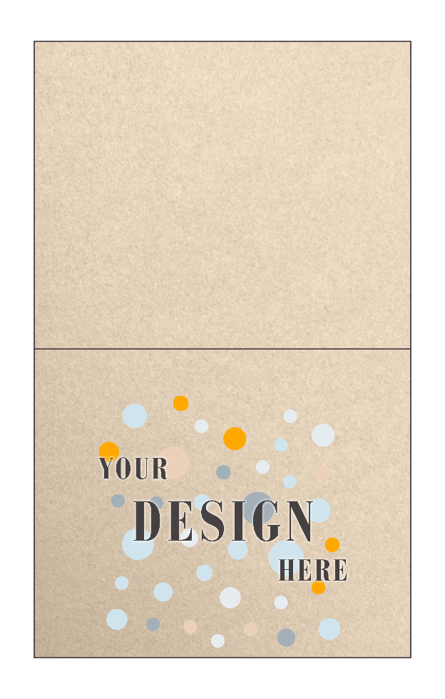 Light Brown Taupe Metallic 100lb A2 Foldover Cards (4 1/4 x 5 1/2)