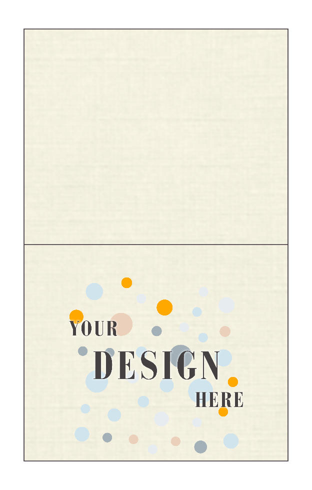 Natural Linen 100lb A2 Foldover Cards (4 1/4 x 5 1/2)