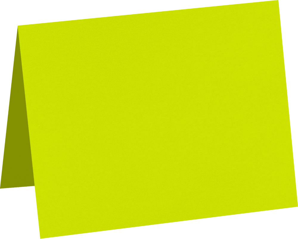 Wasabi Lime Green 100lb A2 Foldover Cards (4 1/4 x 5 1/2)