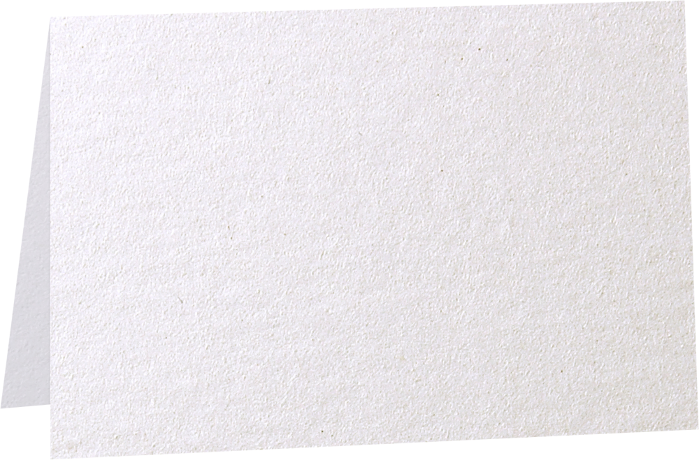 Crystal White Metallic 100lb A2 Foldover Cards (4 1/4 x 5 1/2)