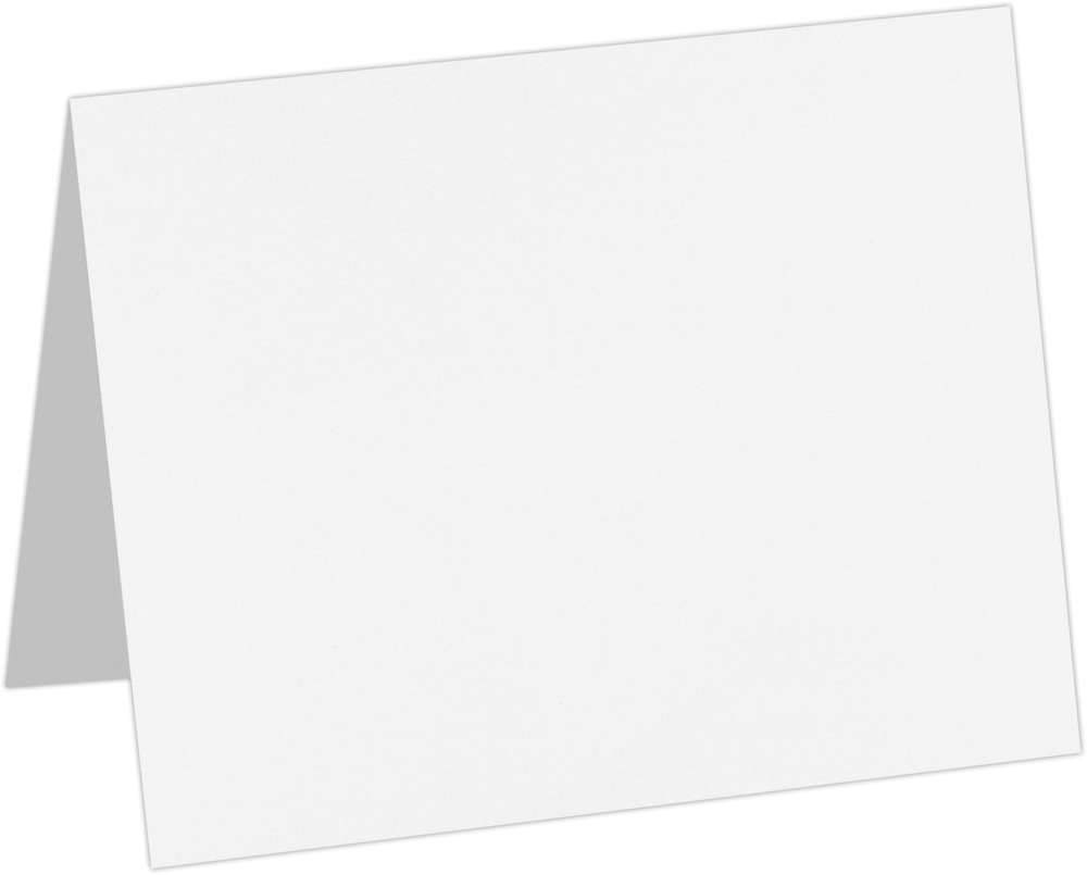 Bright White 100lb A6 Foldover Cards (4 5/8 x 6 1/4)