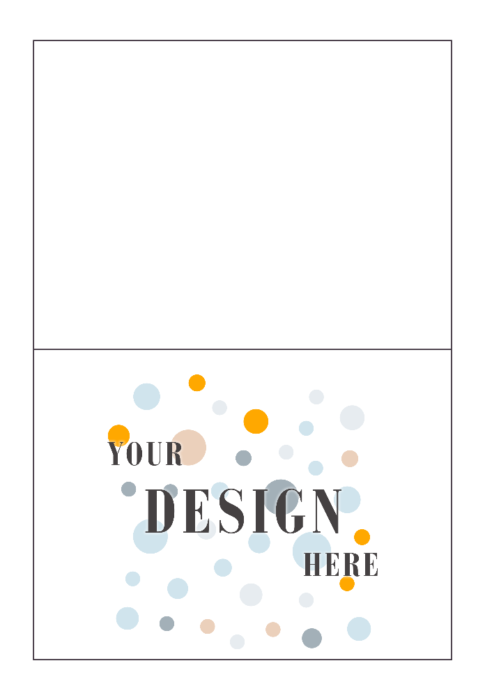 Brilliant White 100% Cotton 100lb A6 Foldover Cards (4 5/8 x 6 1/4)