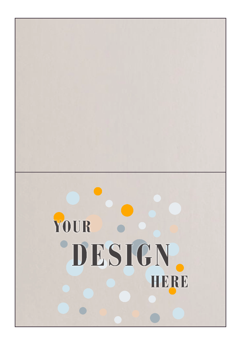 White Quartz Metallic 100lb A7 Foldover Cards (5 1/8 x 7)