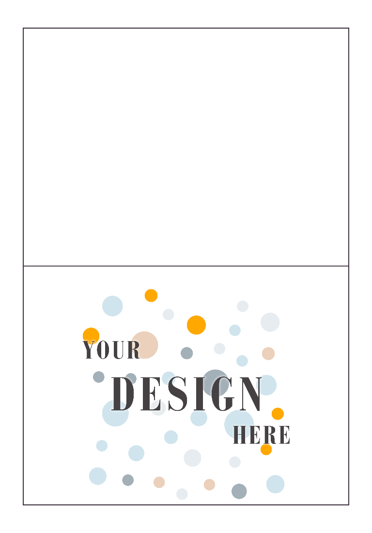 Brilliant White 100% Cotton 120lb A7 Foldover Cards (5 1/8 x 7)