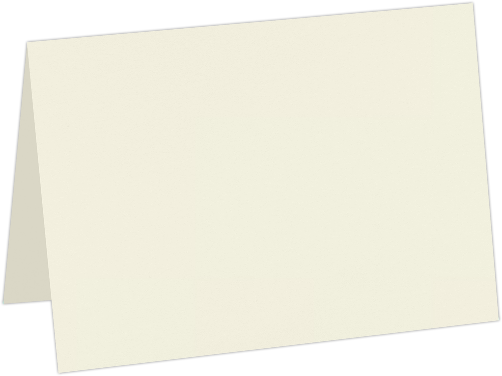 Natural White 100lb Cougar A7 Premium Foldover Cards (5 1/8 x 7)