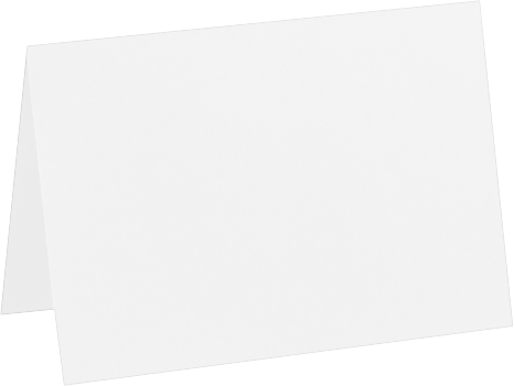 White Linen 80lb A7 Foldover Cards (5 1/8 x 7)