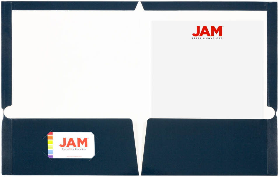 Glossy Navy Blue 9 x 12 Standard Folders