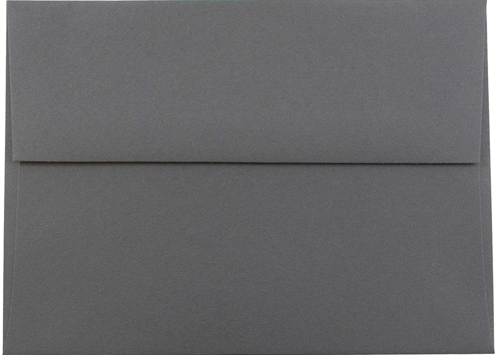 Dark Smoke Gray 28lb A6 Invitation Envelopes (4 3/4 x 6 1/2)