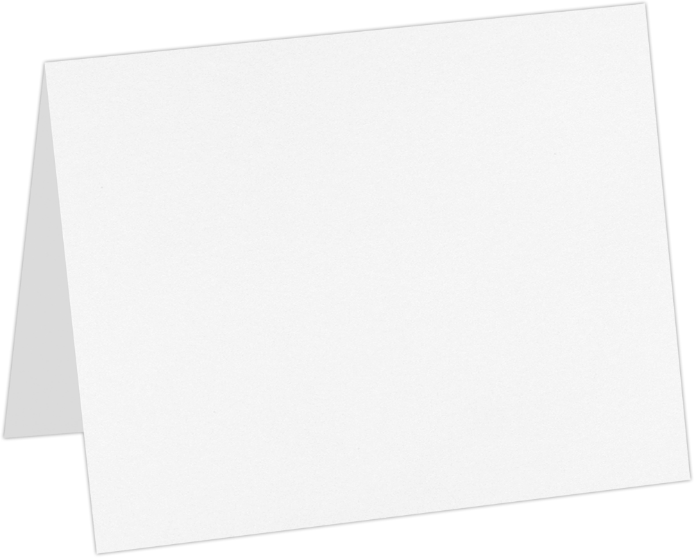 White 100lb A9 Foldover Cards (5 1/2 x 8 1/2)