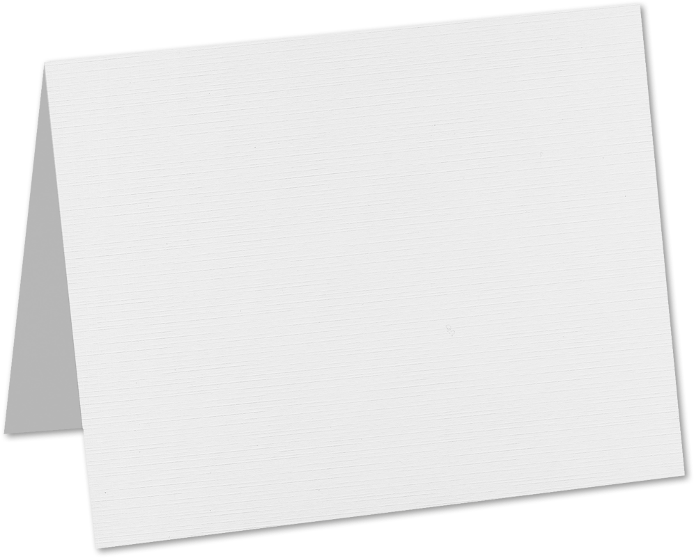 White Linen 100lb A9 Foldover Cards (5 1/2 x 8 1/2)