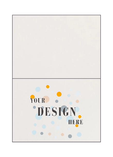 White 100lb #17 Mini Foldover Cards (2 9/16 x 3 9/16)