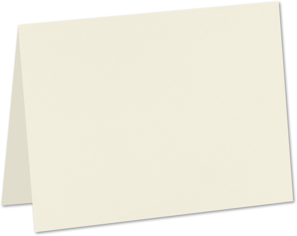 Natural White 100lb Cougar #17 Mini Premium Foldover Cards (2 9/16 x 3 9/16)