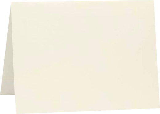 Natural Linen 100lb #17 Mini Foldover Cards (2 9/16 x 3 9/16)