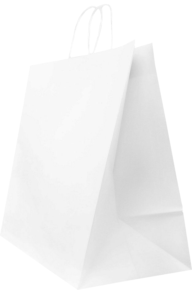 White Kraft XXX-Large Matte Square Gift Bags (16 x 16 x 9)