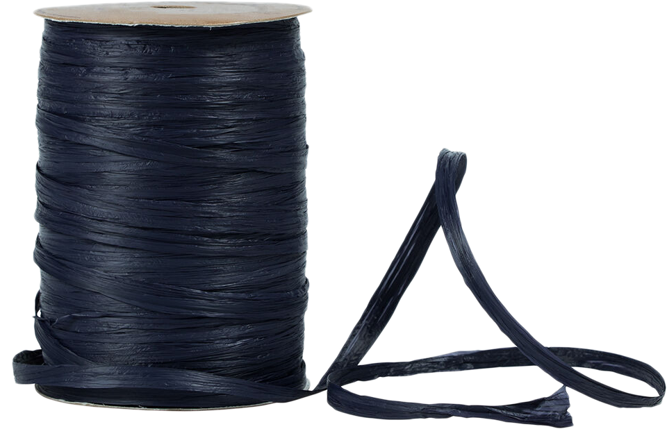 Navy Blue 1/4 Inch x 100 Yards Wraphia Ribbon