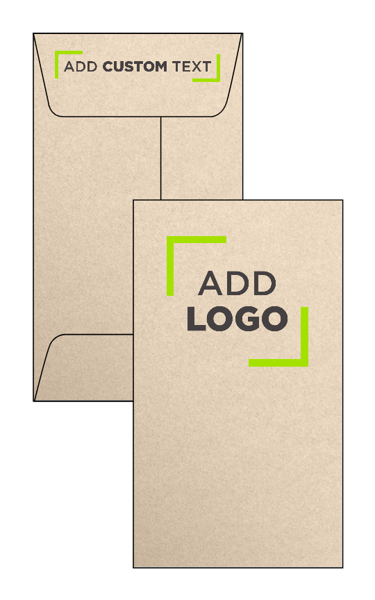 Light Brown Taupe Metallic 32lb #5 1/2 Coin Envelopes (3 1/8 x 5 1/2) with Peel & Seal
