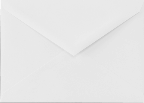White 100% Cotton 32lb 5 1/2 BAR V Flap Envelopes (4 3/8 x 5 3/4)
