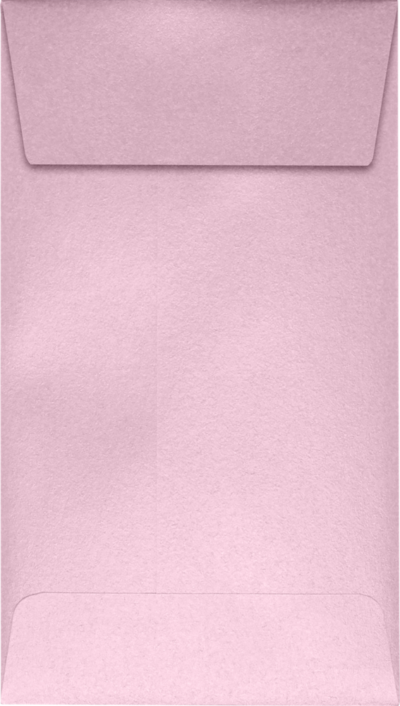 Pink Rose Metallic 32lb #5 1/2 Coin Envelopes (3 1/8 x 5 1/2) with Peel & Seal