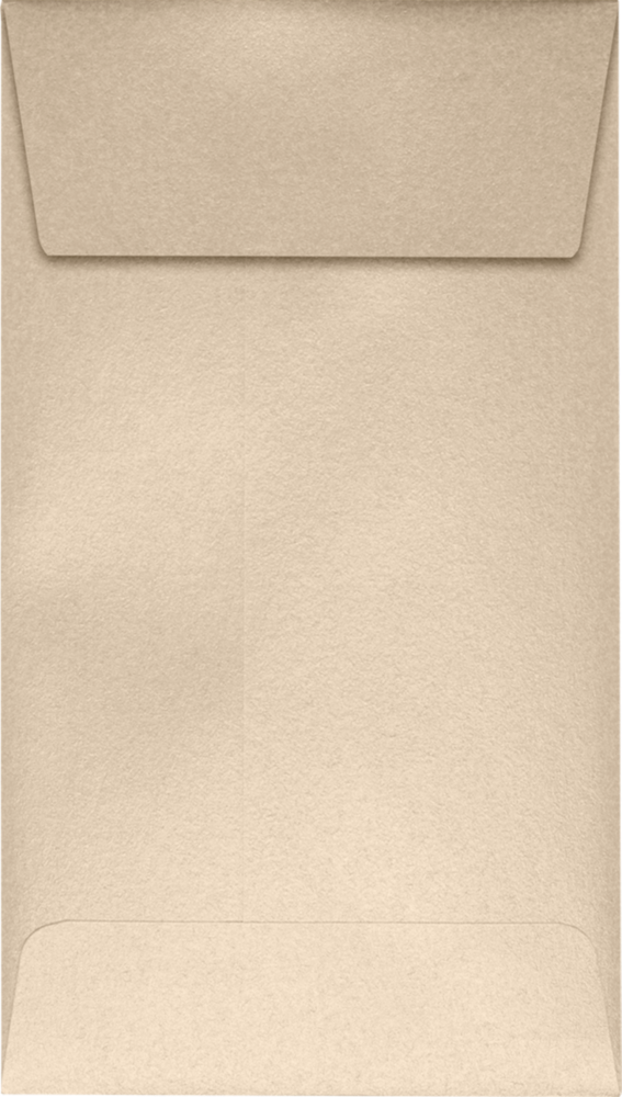 Light Brown Taupe Metallic 32lb #5 1/2 Coin Envelopes (3 1/8 x 5 1/2) with Peel & Seal