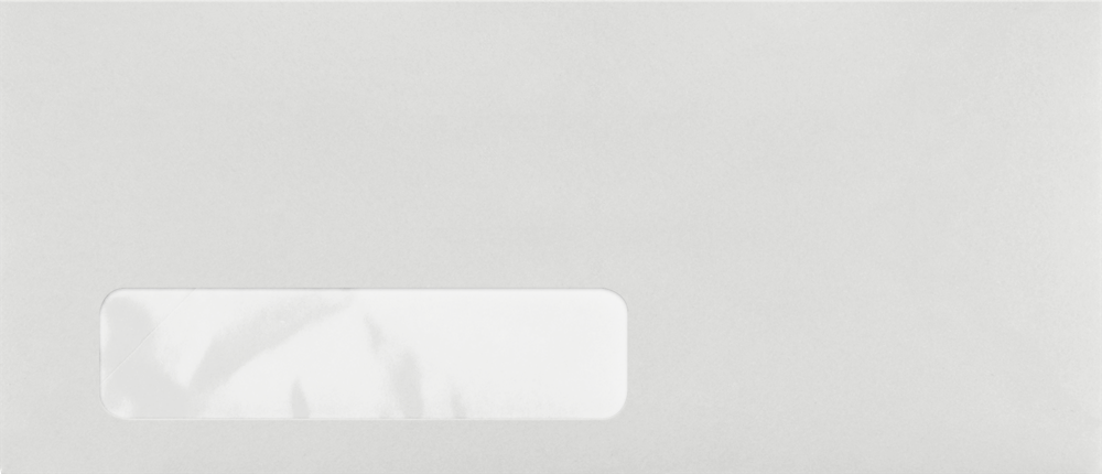 Pastel Gray 24lb #10 Window Envelopes (4 1/8 x 9 1/2)
