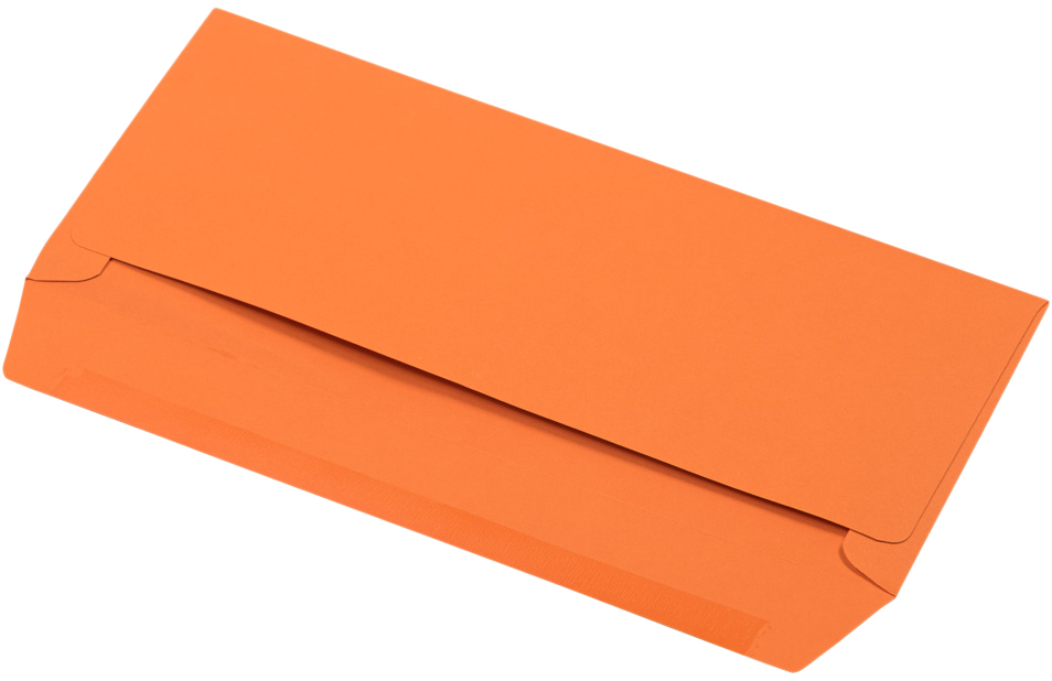 Mandarin Orange 32lb #10 Window Envelopes (4 1/8 x 9 1/2)