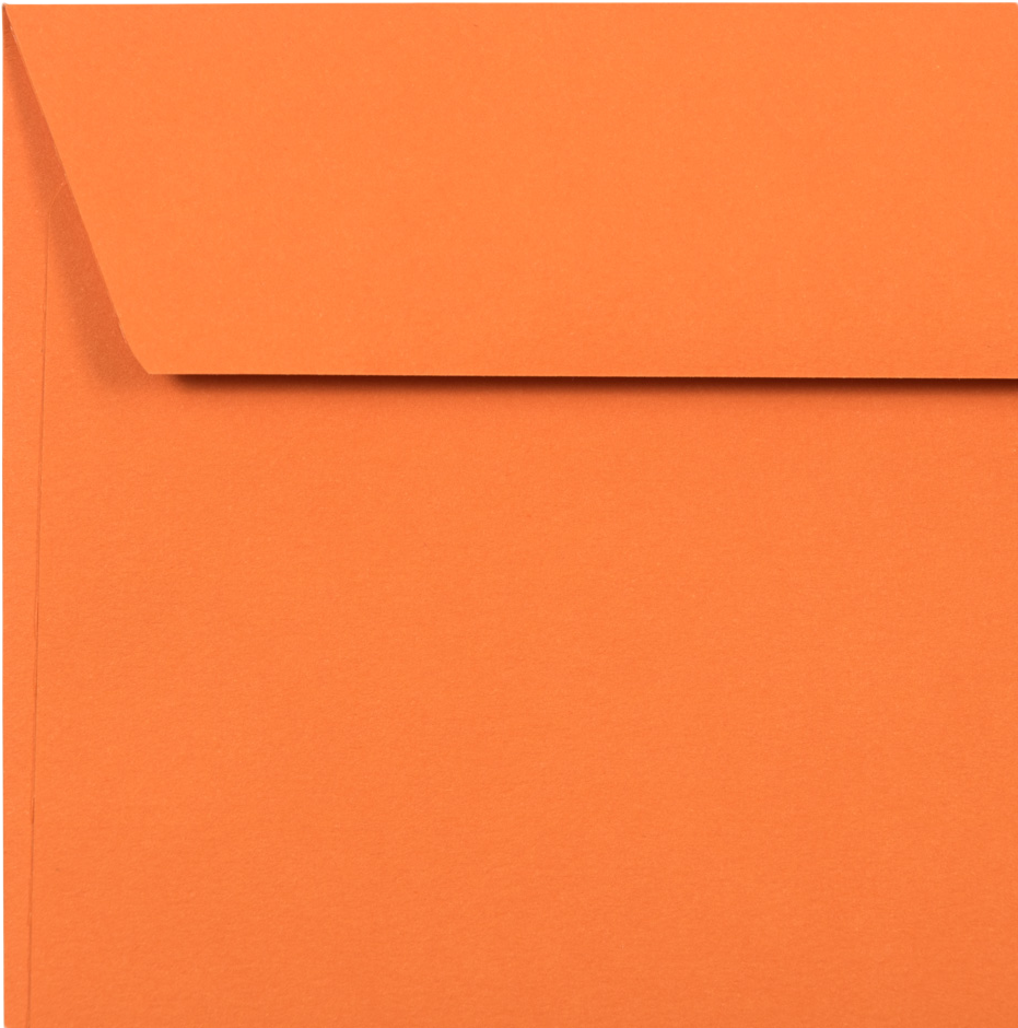 Mandarin Orange 32lb #10 Window Envelopes (4 1/8 x 9 1/2)
