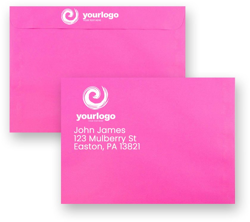 Fuchsia Pink Magenta 32lb 9 x 12 Booklet Envelopes