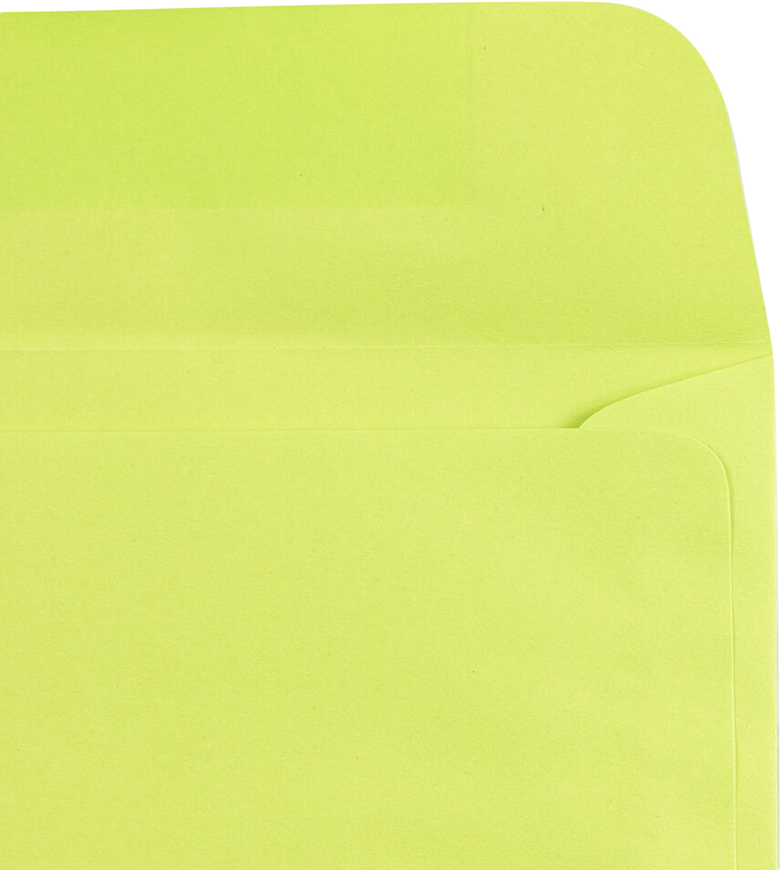 Wasabi Lime Green 32lb 9 x 12 Booklet Envelopes