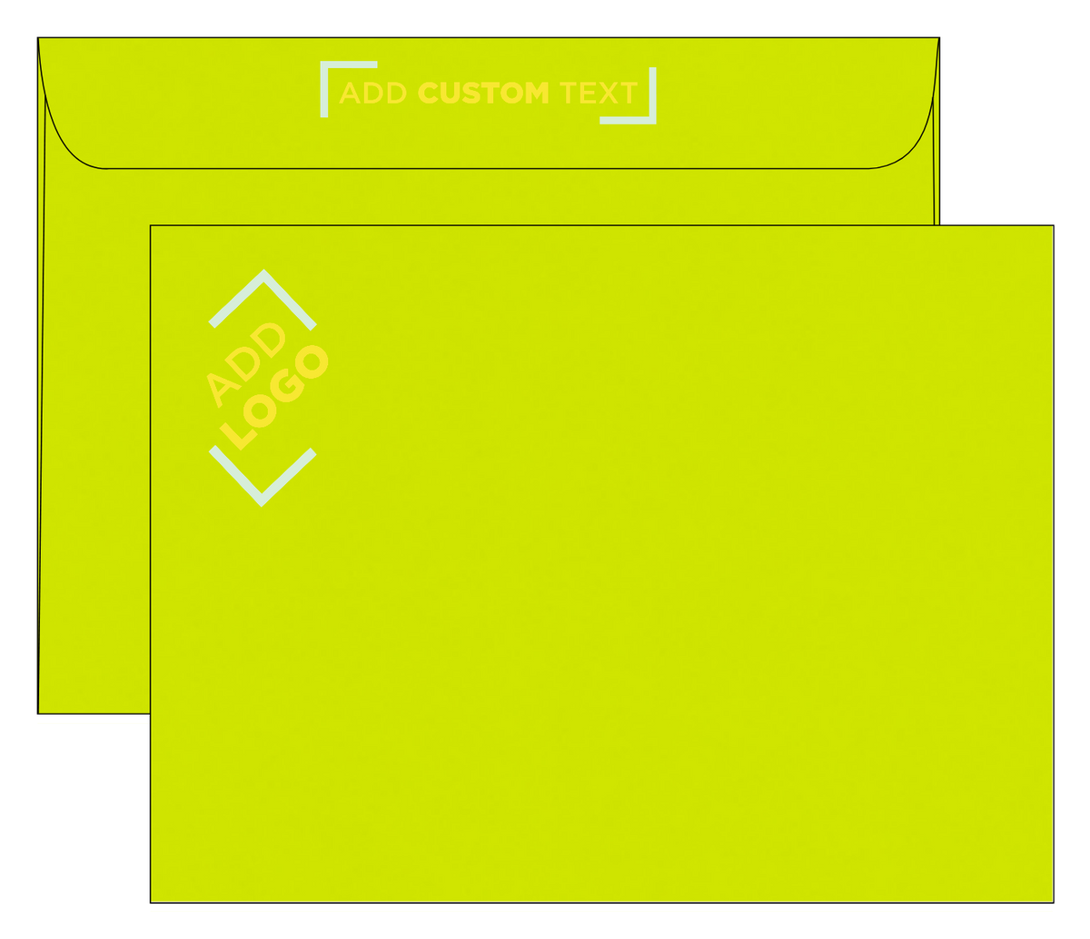 Wasabi Lime Green 32lb 9 x 12 Booklet Envelopes