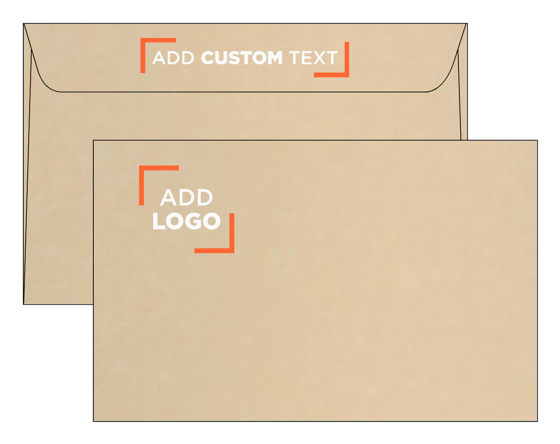 Brown Parchment 24lb A10 Invitation Envelopes (6 x 9 1/2)