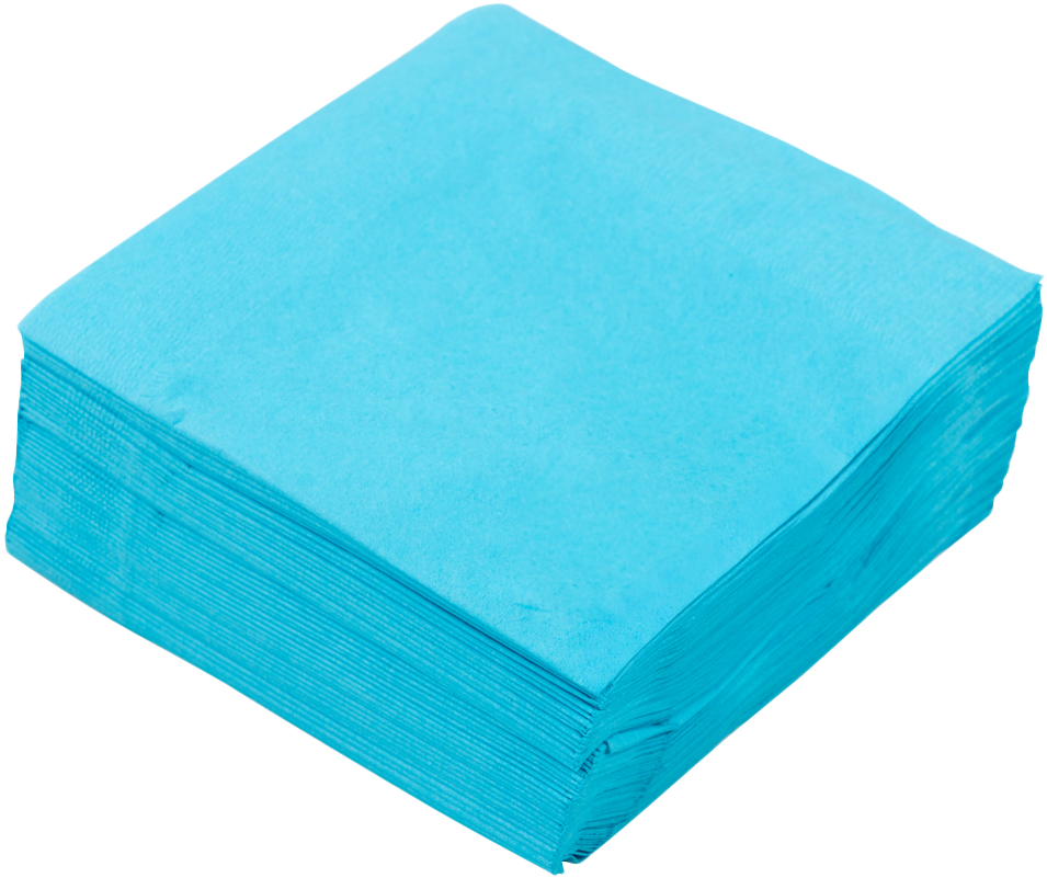 Sea Blue 5 x 5 3-Ply Beverage Napkins