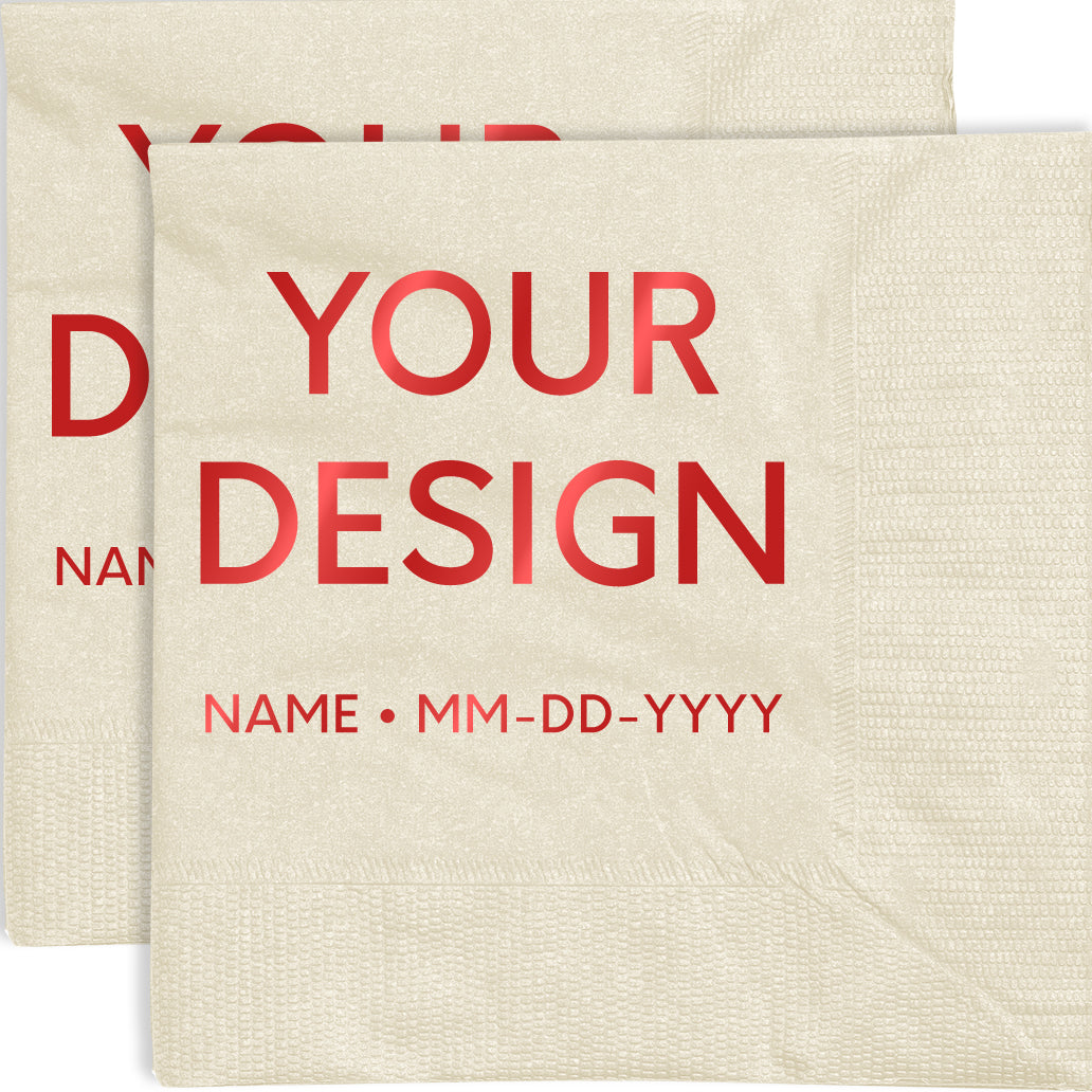 Ivory 5 x 5 3-Ply Beverage Napkins