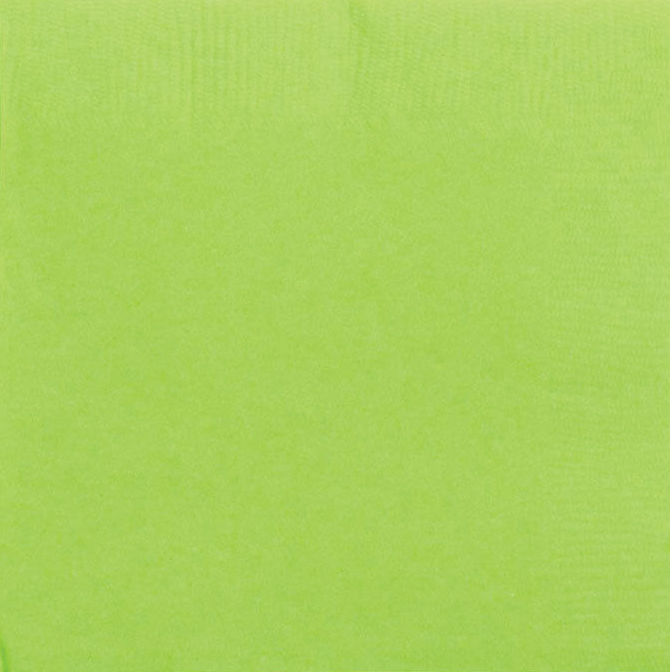 Lime Green 5 x 5 3-Ply Beverage Napkins