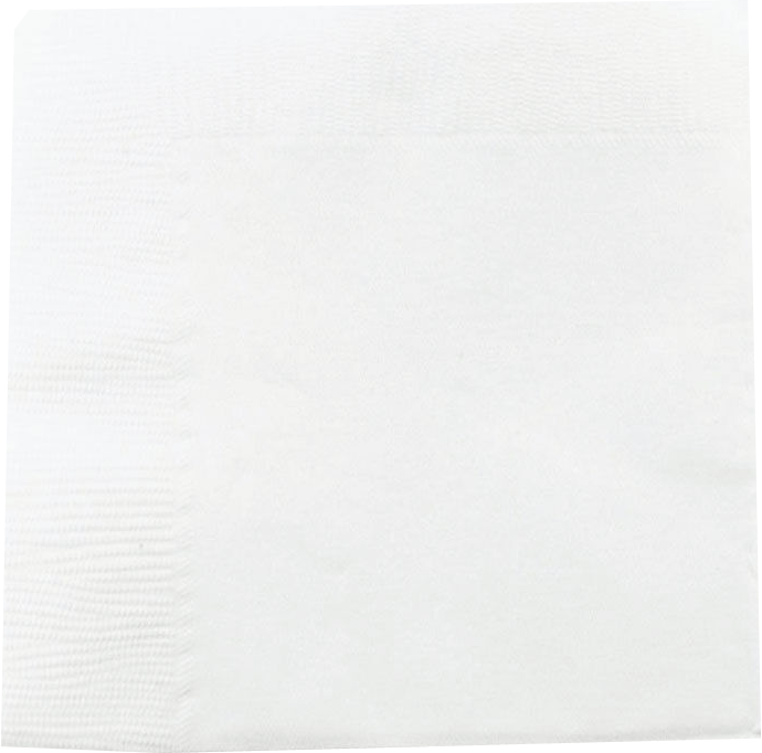White 5 x 5 3-Ply Beverage Napkins