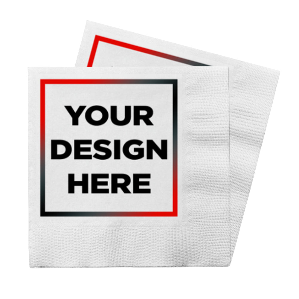 White 5 x 5 3-Ply Beverage Napkins