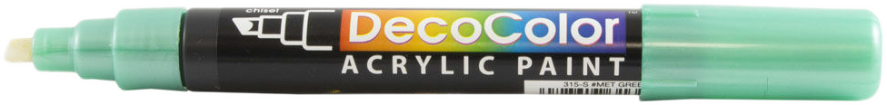 Metallic Green Chisel Tip Acrylic Paint Marker