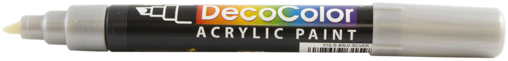 Silver Chisel Tip Acrylic Paint Marker