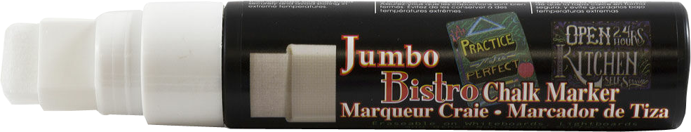 White Jumbo Point Chalk Markers