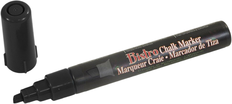 Black Chisel Tip Chalk Marker