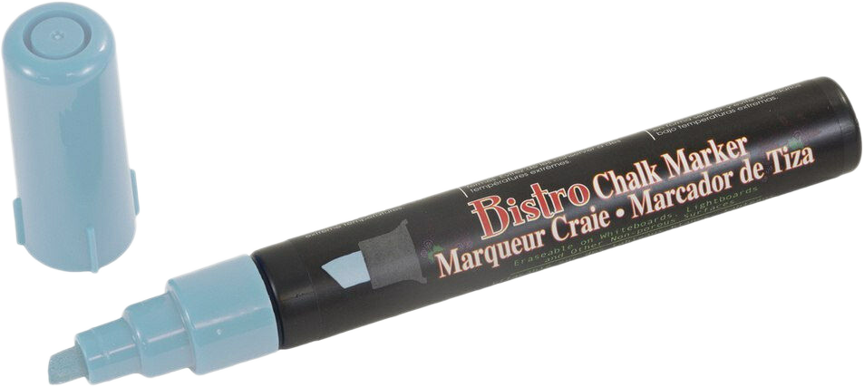 Baby Blue Chisel Tip Chalk Marker