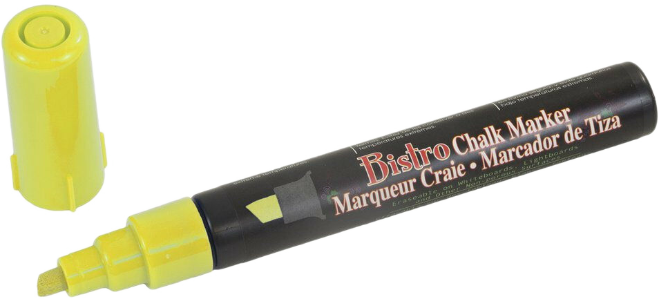 Yellow Chisel Tip Chalk Marker